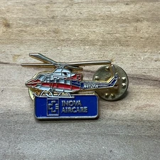 Vintage Inova Aircare Medical Helicopter Lapel Pin Hospital Ems B61