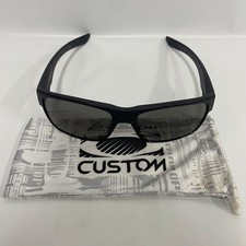 Oakley TwoFace OO9256-19 Sunglasses Polarized Black Used Scratches on Frame