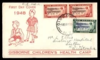 Mayfairstamps New Zealand FDC 1948 Children Playing Gisborne Health Camp First D