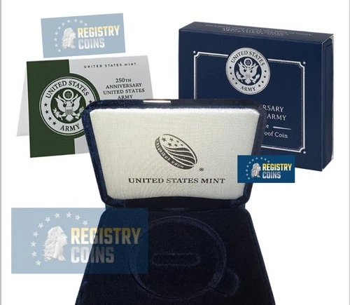 2025 250th  US Army American Eagle One Ounce Silver Proof (Empty Box, No Coin)