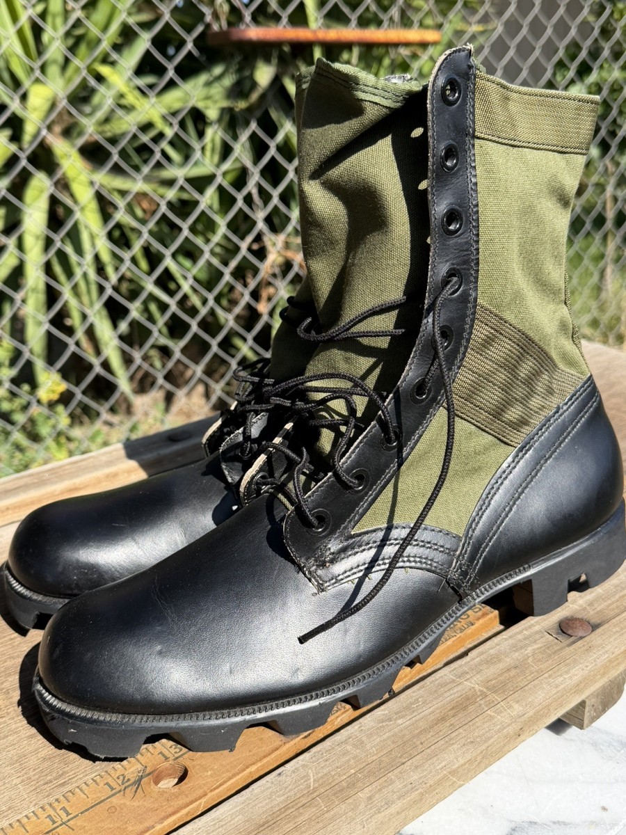 Vintage 1968 Vietnam War Jungle Boots 3rd Pattern Panama Sole