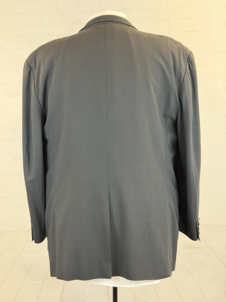 Blazer Burberry EE. UU. Para Hombre Negro 100% Lana Tres Botones 46R $2,395 Foto 4 de 4