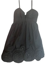 BCBGMAXAZRIA Little Black Dress A-line Adjustable Straps Size 4