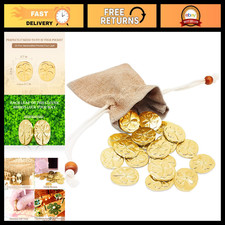 20 Pcs Lucky Four Leaf Clover Coins - Metal Pocket Charms for Good Luck  Scratc