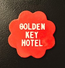 Vintage Trade Token From The Golden Key Motel in Pennsylvania For (1) Draft Beer