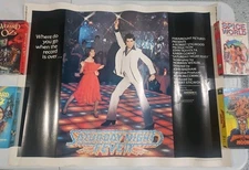 SATURDAY NIGHT FEVER original HALF SHEET 22X28 -JOHN TRAVOLTA poster 22" X 28"