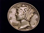 1939-S  Mercury Dime, Very Fine Grade.