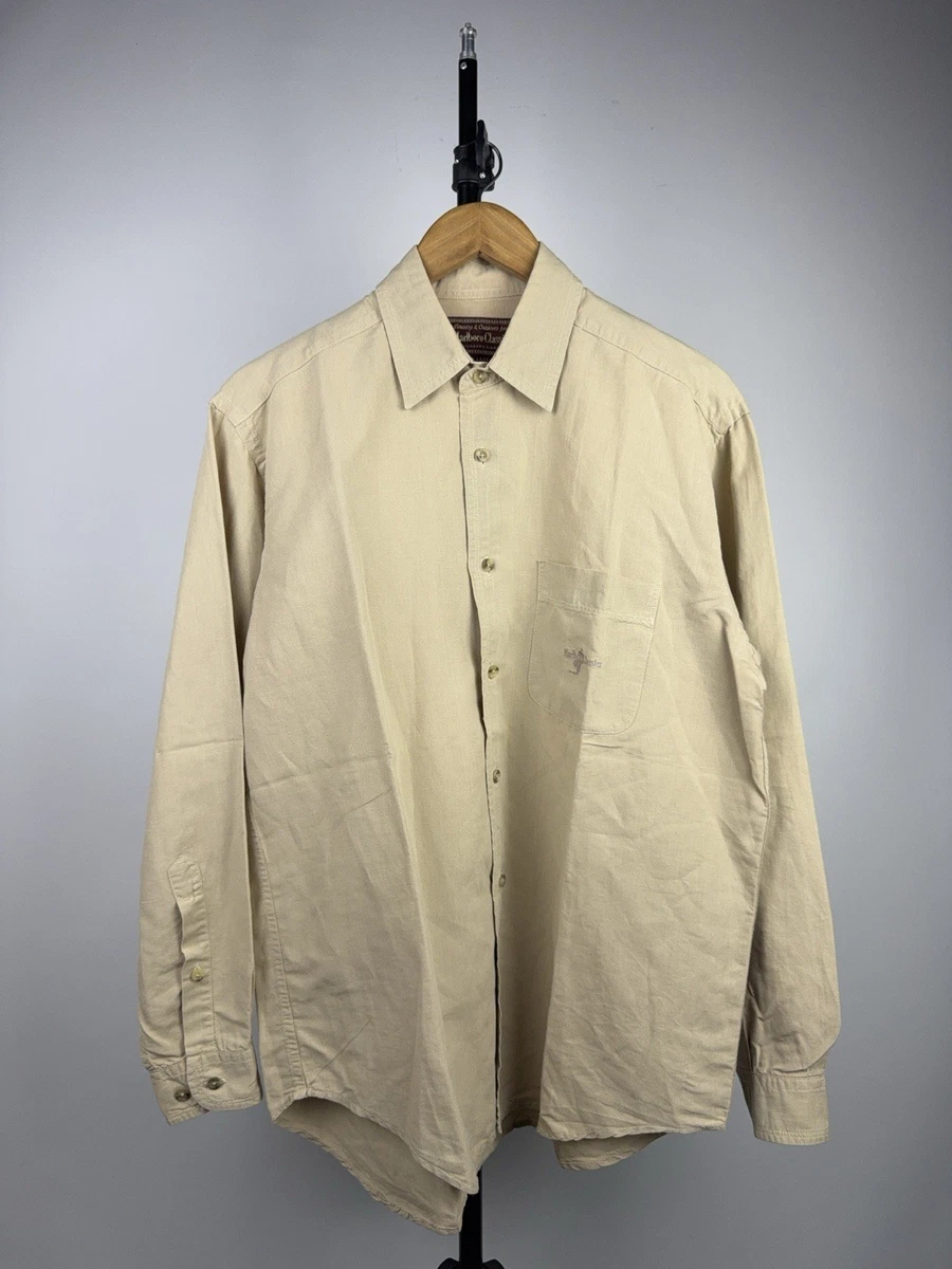 Marlboro Classics Long Sleeve Classic Casual Button-Down Shirts