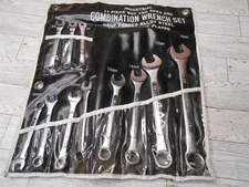 Industrial 11 Piece Metric Combination Wrench Set w/Carry Case Drop Forged Steel