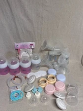Huge Lot of Philips Avent  Spectra Maymom Breast Pump & Bottle Accessories