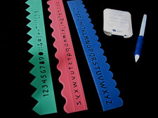 Creative Memories 1 Regular Taperun /3 Decorative Rulers, PICK UP TOOL/NO CLIPS.