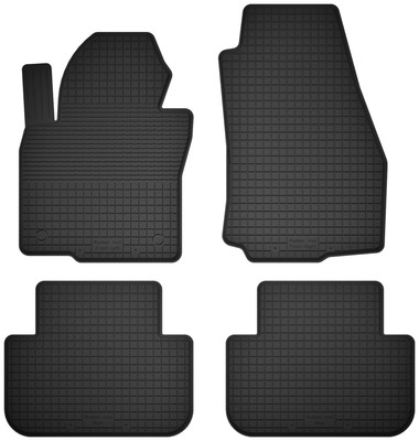 Gummifußmatten für: Mitsubishi Pajero II (bj. 1991-1999) Schwarz Automatten 4-tl