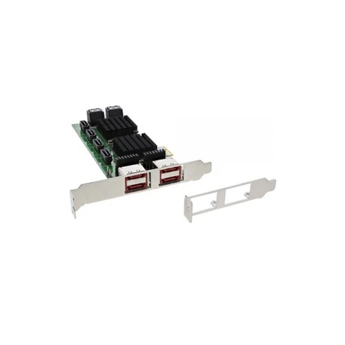InLine Controller SATA, 8x SATA 6Gb/s + 4x eSATA, PCIe 2.0 bulk