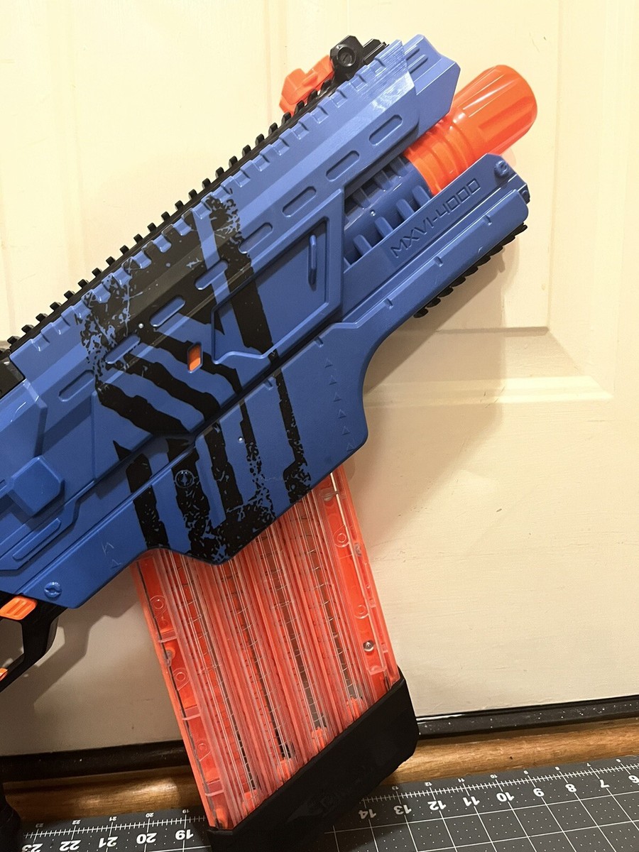 NERF Rival Khaos Mxvi-4000 Blaster With Clip Color Blue