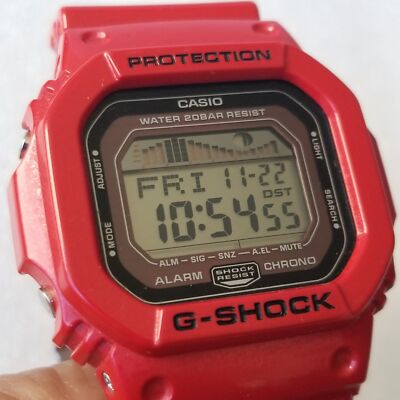  Rare Casio G -Shock GLX5600 red tide graph G-Lide men's digital watch discontin