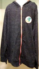 boy's navy hoodie XL 14-16 NEW coral lining in hoodie cotton polyester comfort