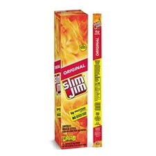 Slim Jim Giant Smoked Meat Stick, Original Flavor, Keto Friendly, 0.97 Oz. 24...