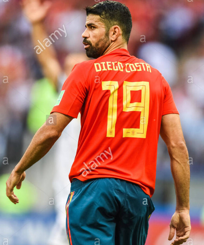 SPAIN jersey 2018 #19 DIEGO COSTA World Cup vs Russia | eBay