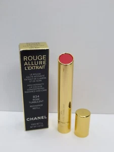 CHANEL ROUGE ALLURE L'EXTRAIT LIP COLOUR #834 ROSE TURBULENT REFILL 0.07 OZ - Picture 1 of 4