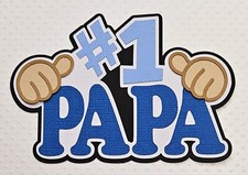  1 Papa Title. Scrapbook, Card making Paper Piecing