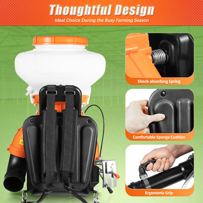 Backpack Fogger Sprayer Blower Agricultural Mist Duster Sprayer 14L 7500r/min