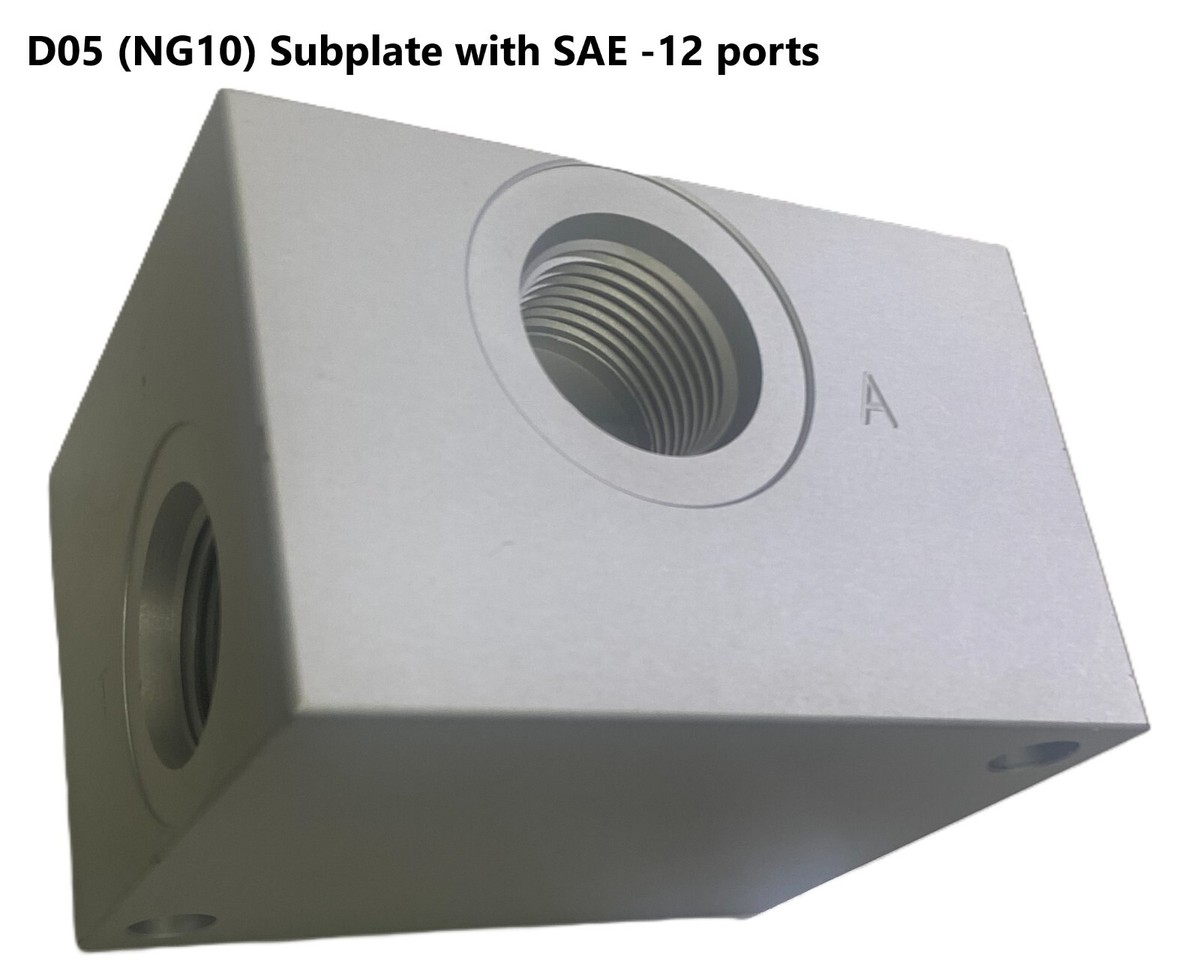 Sub plate D05 NG10 Cetop 5 Pattern with SAE -12 (3/4