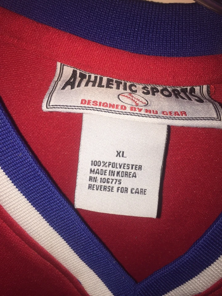 VINTAGE PHILLY JERSEY RARE UNUSUAL BRAND Athletic Sports Phillies XL - Image 2 of 4