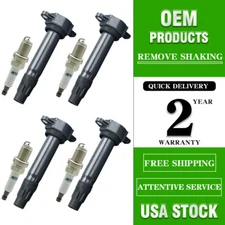 4 Ignition Coil + 4 Spark Plug UF557 For Dodge And Jeep Compass C1587 4606824AB