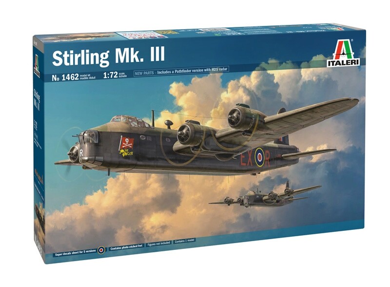 ITALERI 1462 1:72 Four-engined British heavy bomber Stirling Mk.III