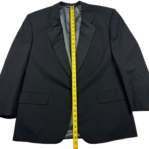 Samuelsohn Men’s 100% Wool 2-Button Jacket Blazer Black • 44 S - Picture 8 of 11