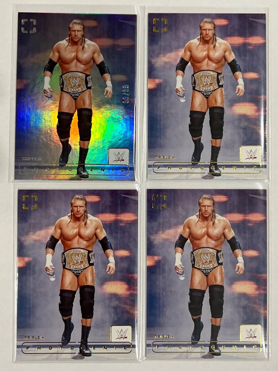 2024 Panini Photogenic WWE Triple H HHH Silver Refractor /99 2024 Panini Photogenic WWE Triple H HHH Silver Refractor /99