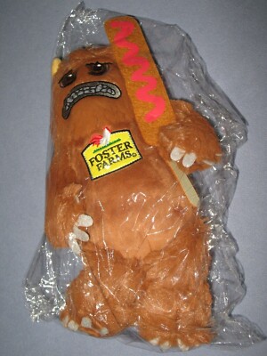 Foster Farms Hunger Monster Puppe 12 Zoll Stofftier Plüschtier Werbepuppe