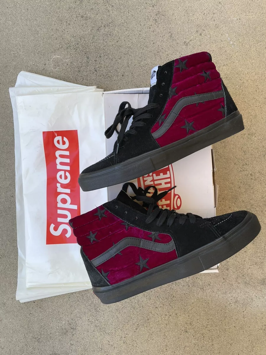 Supreme vans top velvet sk8 hi