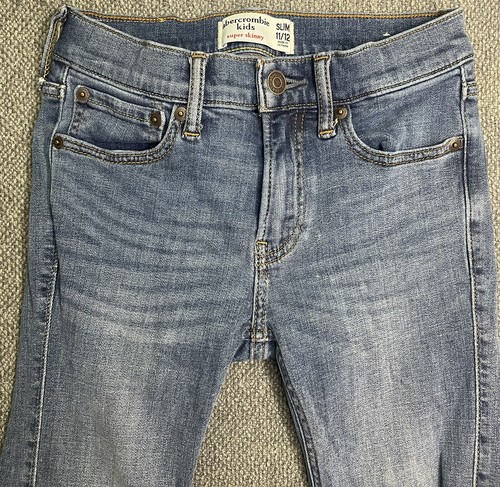 Abercrombie Kids Super Skinny Blue Jeans SLIM 11/12 - Picture 5 of 14