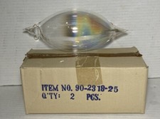 Glass Handblown Tear Drop Iridescent Christmas Ornaments