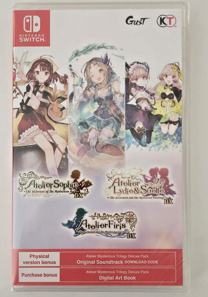 ATELIER MYSTERIOUS TRILOGY Deluxe Pack Switch Asian New (Game In