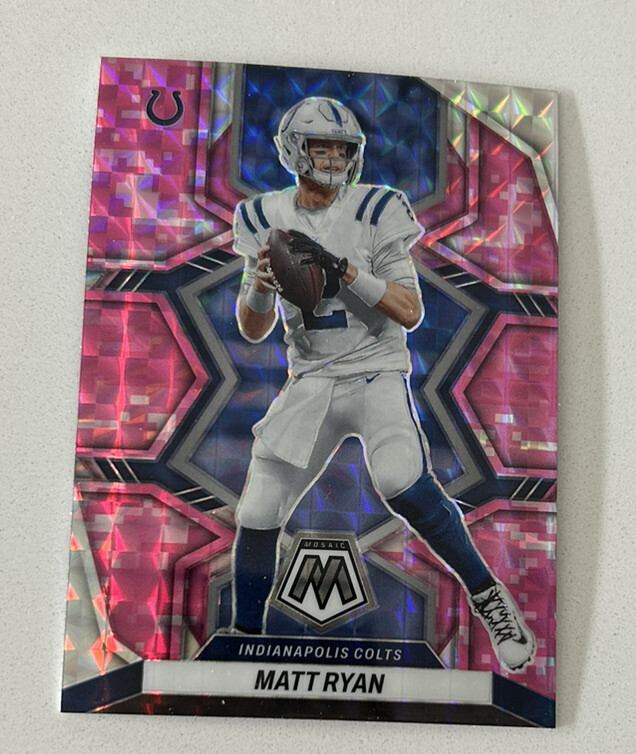 2022 Panini Mosaic Camo Pink Mosaic Prizm Matt Ryan #82