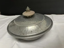 Vintage Bluenilum Aluminum Covered Serving Dish 