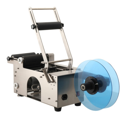 MT-50 Semi-Automatic Round Bottle Labeling Machine Printer Scrolling Alloy