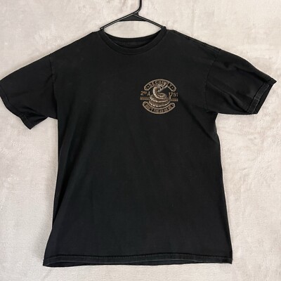 Don t Tread On Me Security T Shirt Medium 2nd A 1971 U.S.A. Snake Black