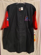 Vintage 90s Air Jordan Button Up Baseball Bowling Style Shirt Jersey Deadstock