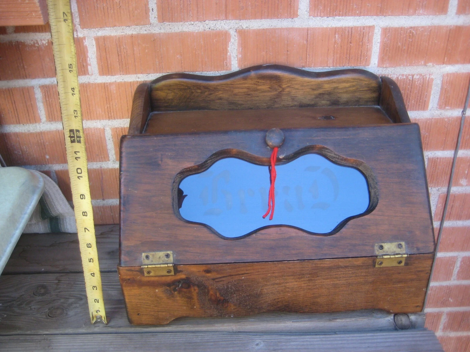 Vintage ** BREAD *** Thick Heavy Solid Wood Bread Box USA
Opens in a new window or tab