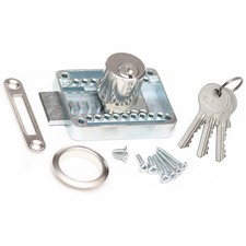 Möbelschloss Riegelschloss Zylinderschloss Lob Zylinder-Aufschraubschloss 3 Sch.