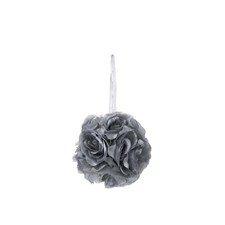 Mega Crafts - 6" Artificial Flower Pomander Kissing Ball - Silver, 1PC