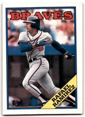 1988 Topps Baseball Card Rafael Ramirez Atlanta Braves #379