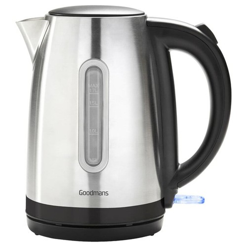 Goodmans Stainless Steel Kettle 1.7L Dalston Kettle Electric Silver eBay