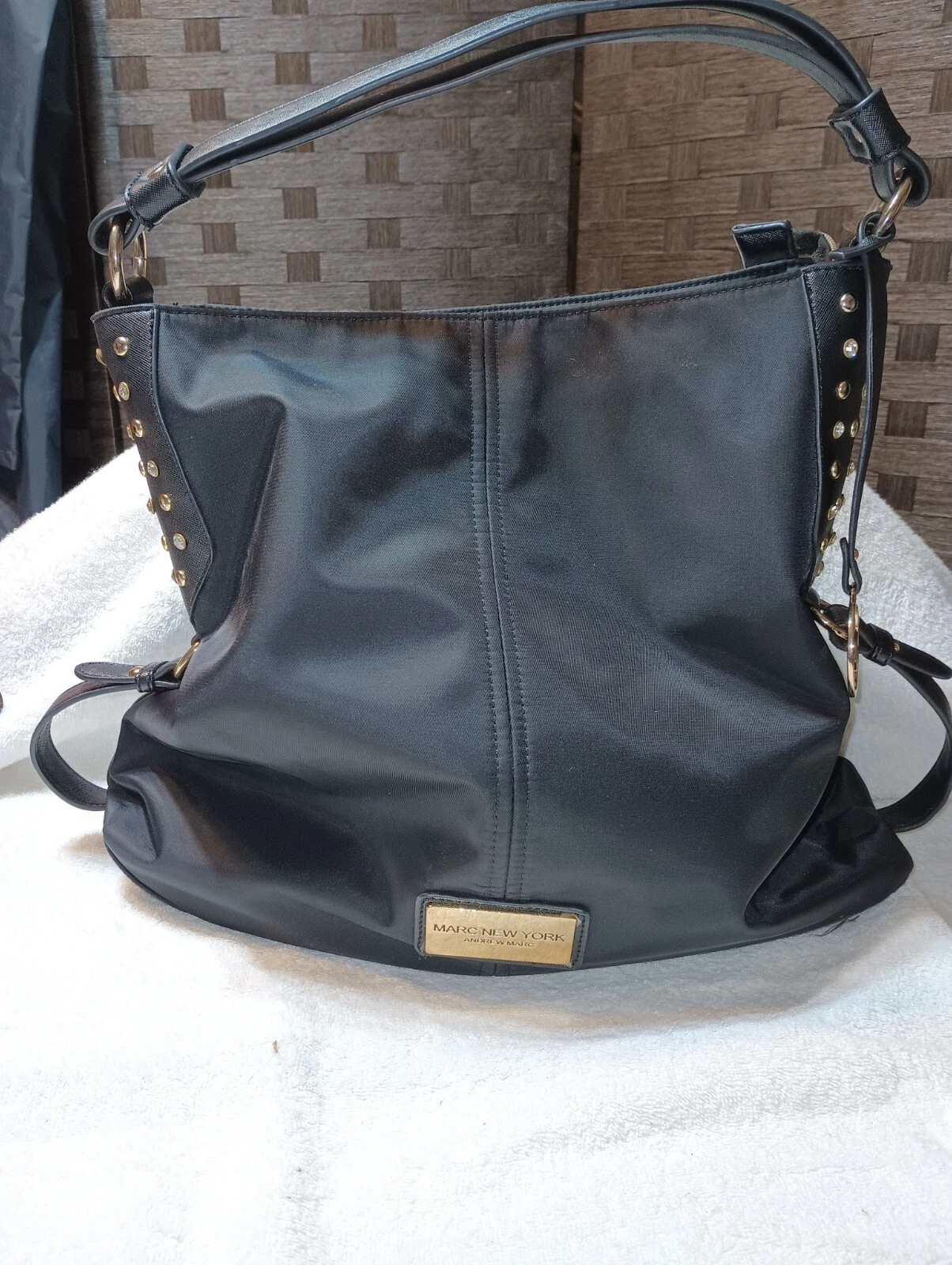 Marc New York Nylon Hobo w/Sparkle Studs NEW NWT RT. $160 extra large