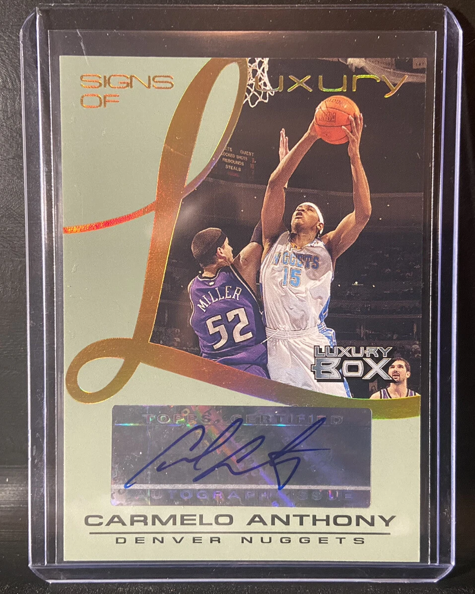 NBAカード Carmelo Anthony auto /5