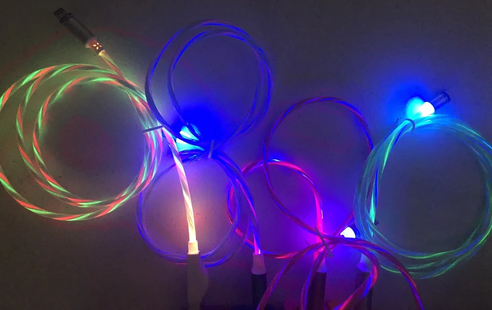 MAGNETIC 3' LED light MICRO USB charger cable FOR samsung galaxy s6+ edge note 5 - Image 3 of 4