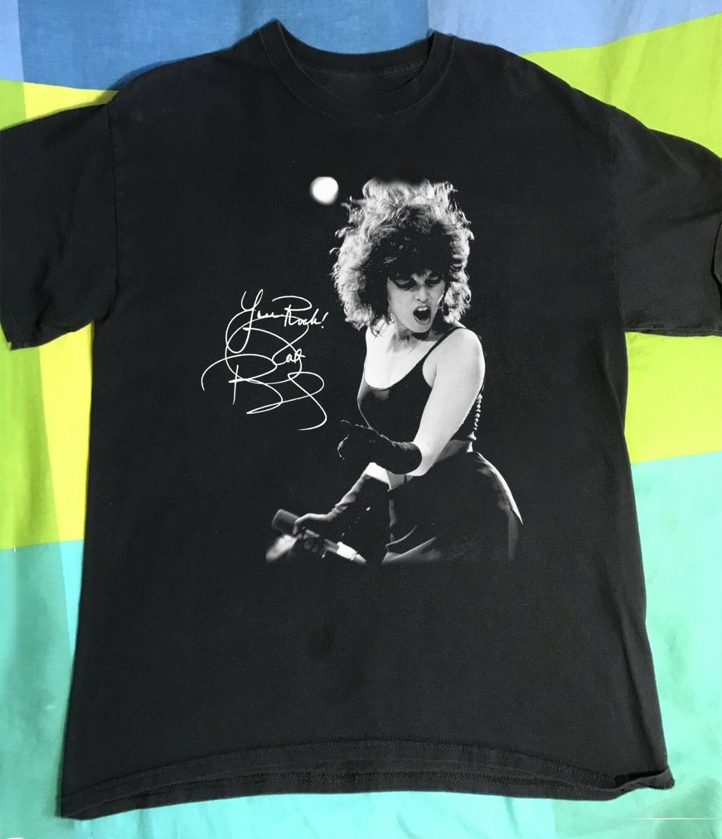 Pat Benatar Live Signature Unisex Cotton Rare T-Shirt S-4XL MI052 